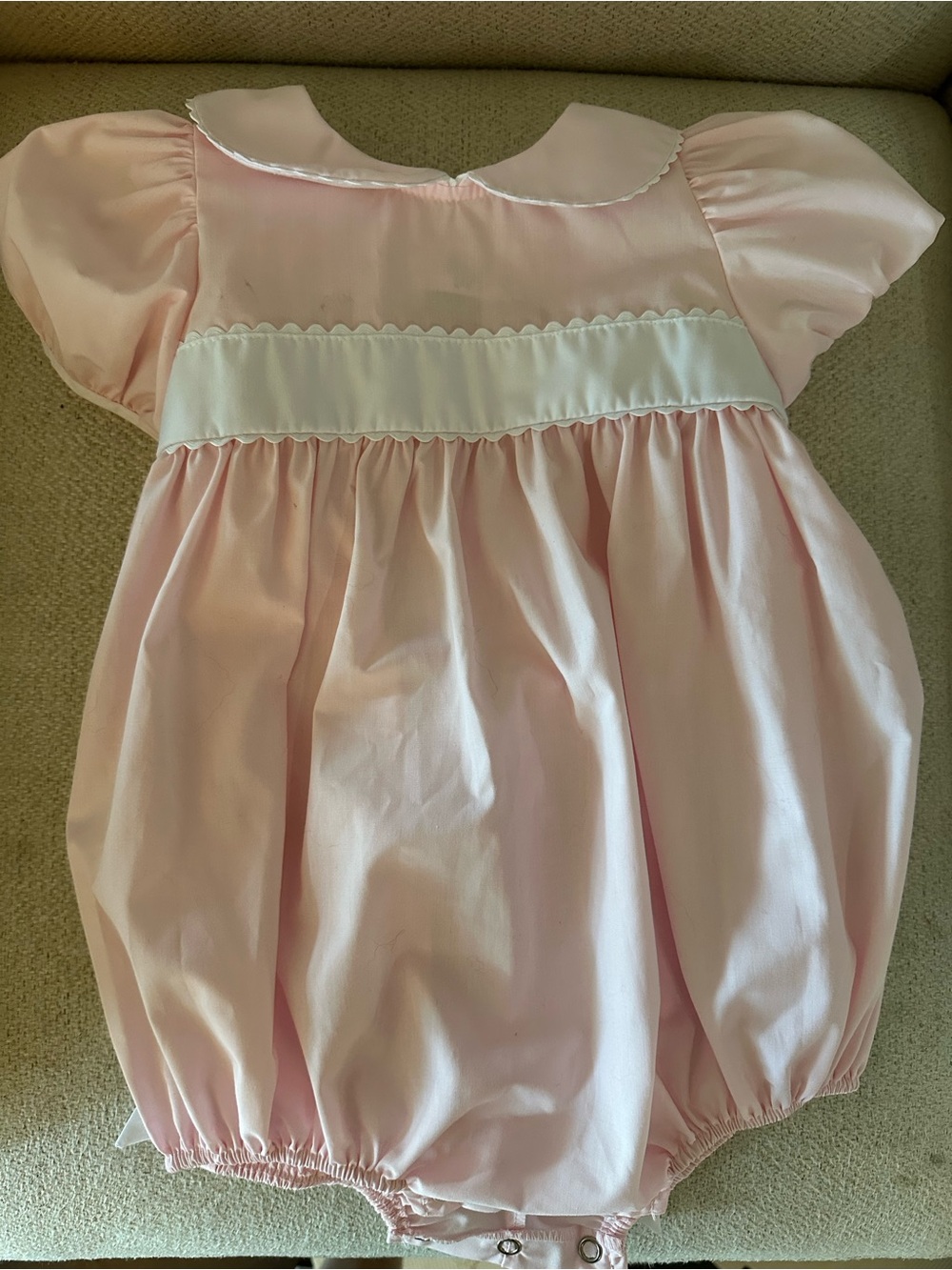 The Beaufort Bonnet Company Pink and White Bubble One-Piece